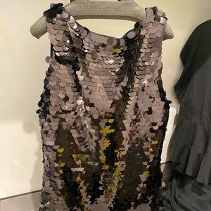 Banana Republic black sequin dress